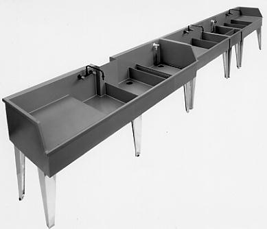 Large Darkroom Wet Bench Assembly