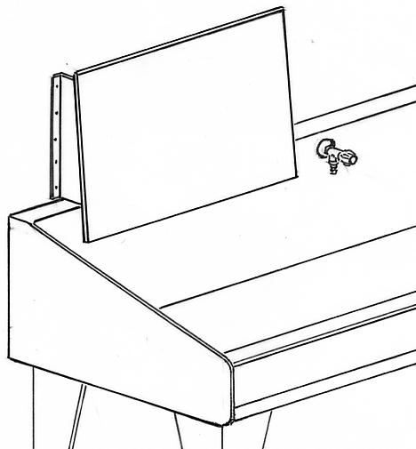 Wall mounted squeegee panel