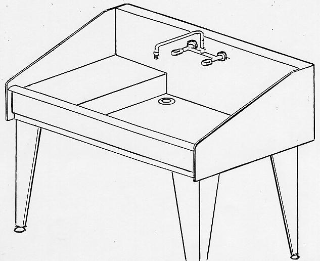 flat raised surface built in